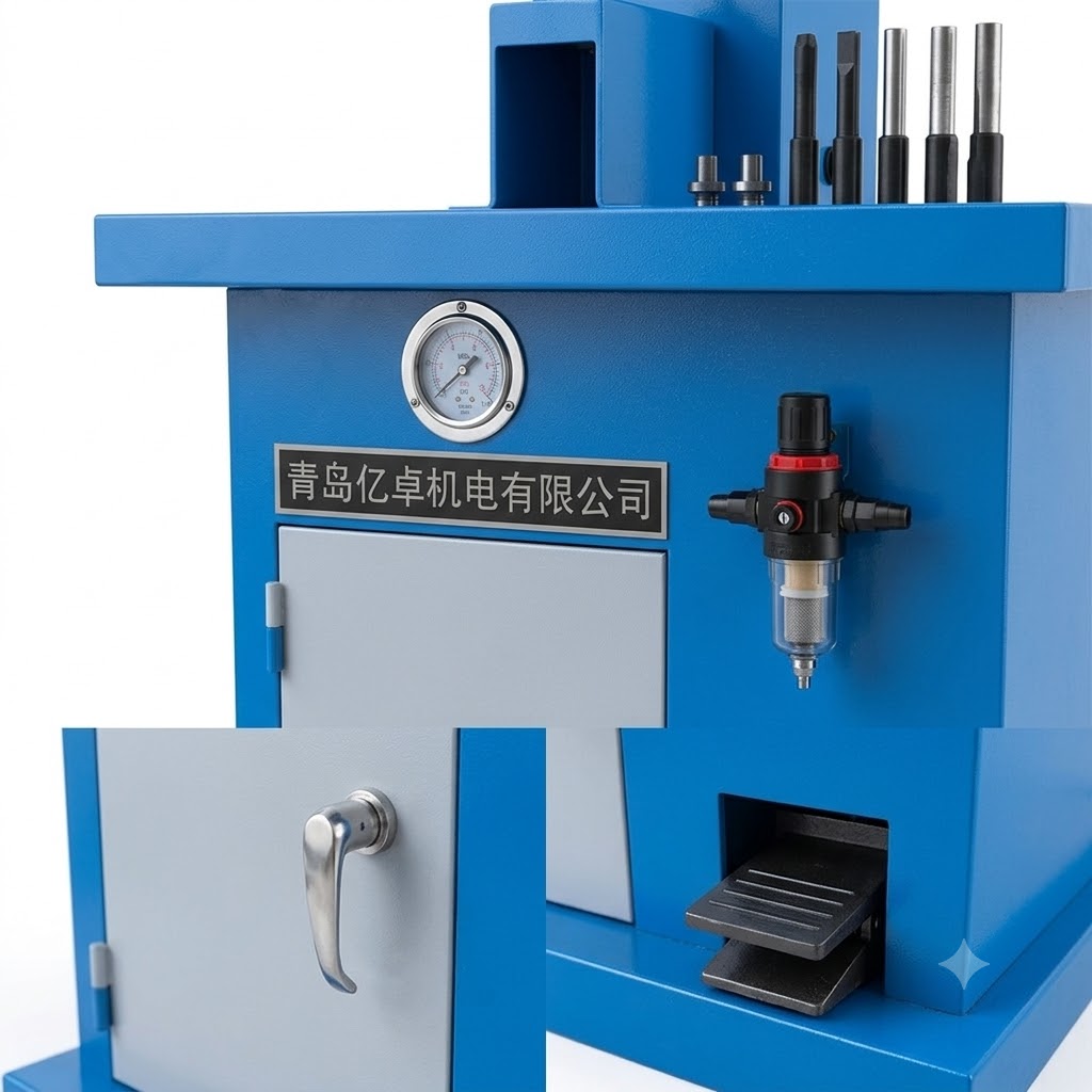QM-24BVertical Brake Shoe Plate Riveting Machine